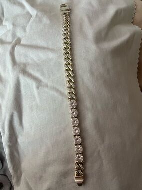 Melinda Maria Pave Julian loves diamonds bracelet